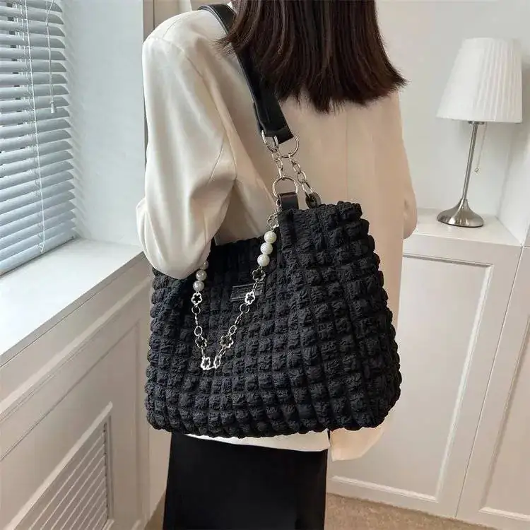 Chic Canvas Square Vertical Bag - Image 4