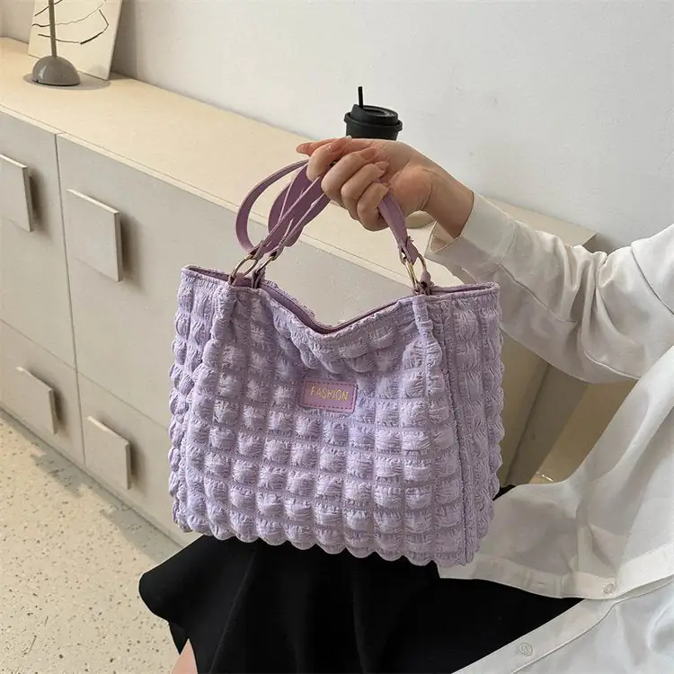 Chic Canvas Square Vertical Bag - Image 8