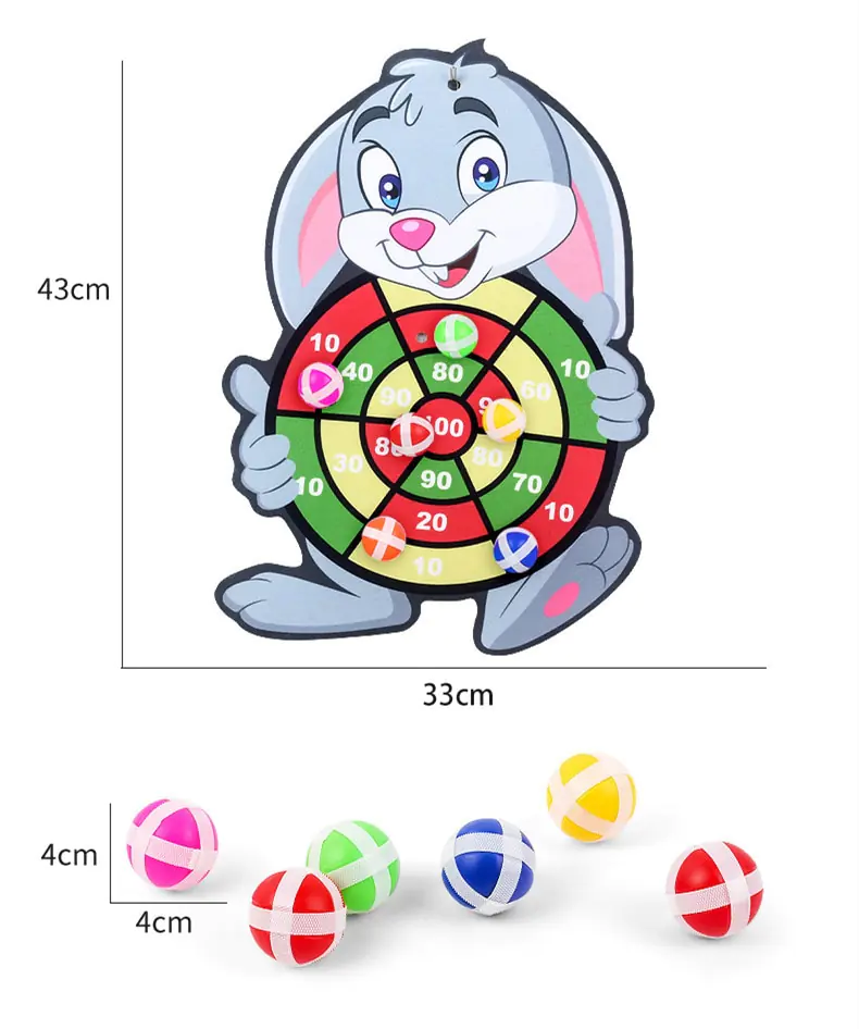 Children's Cartoon Animal Dart Board - Image 6