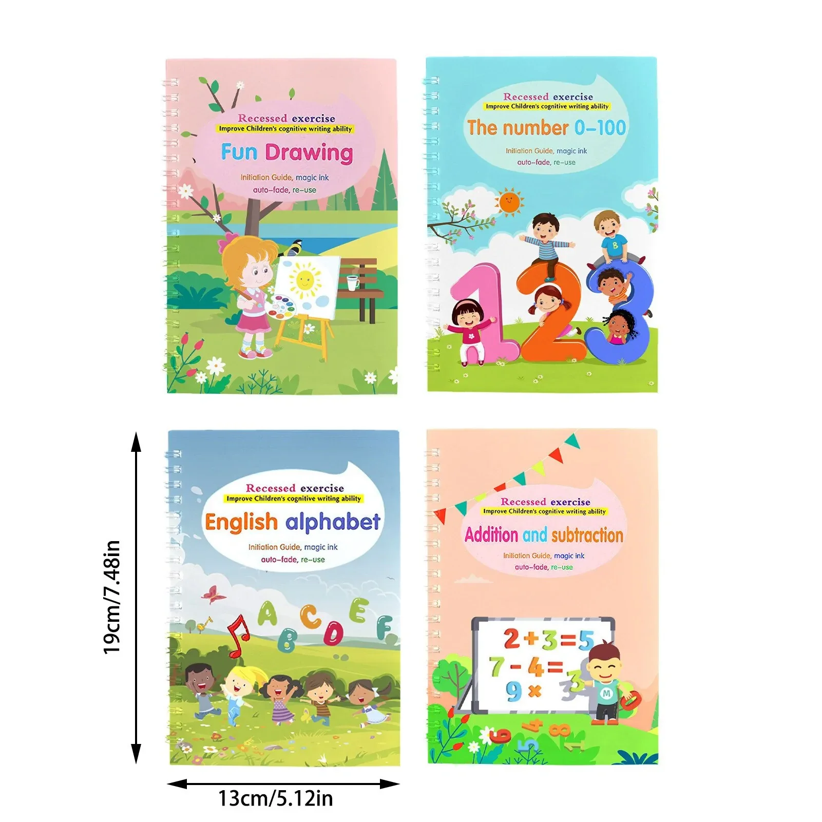 Children's Handwriting Tracing Book Set with Magic Practice Copybook and Pen - Image 6