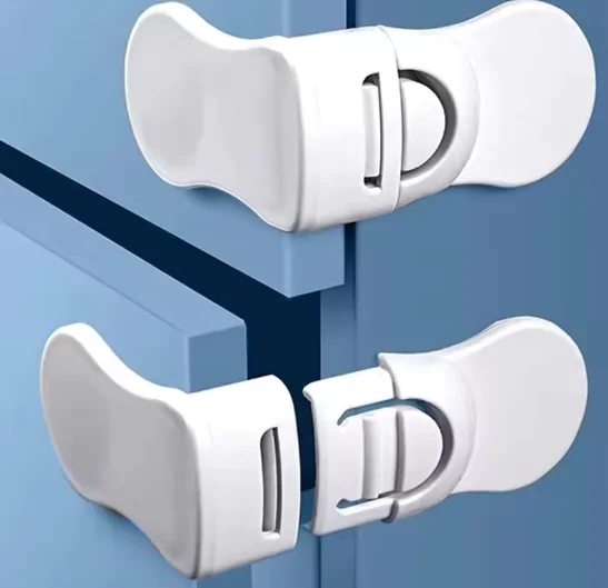 Children's Multi-function Anti-pinch Hand Refrigerator Right-angle Cabinet Door Lock - Image 2