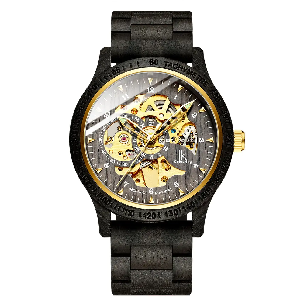 Classic Wooden Men's Mechanical Watch - Image 5