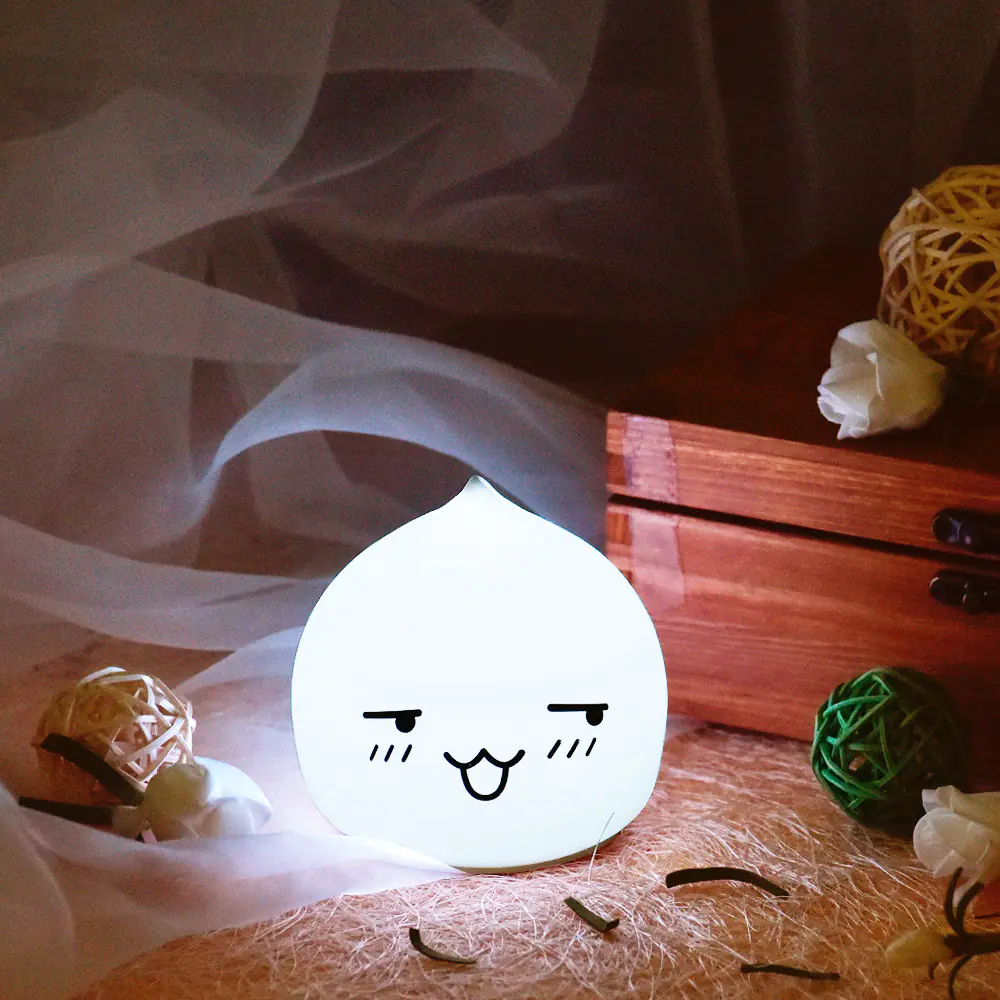 Colorful Bunny Night Light - Cute Table Lamp Gift - Image 2