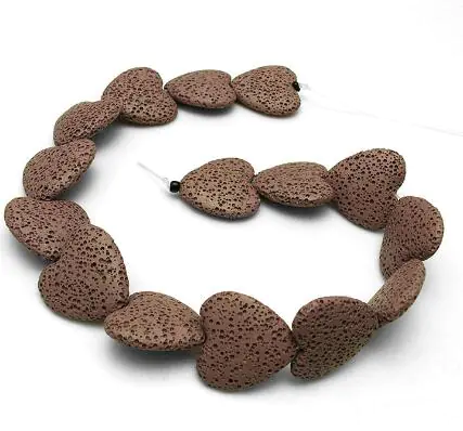 Colorful Heart-Shaped Volcanic Rock Bracelet - Image 17