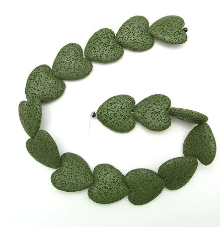 Colorful Heart-Shaped Volcanic Rock Bracelet - Image 18