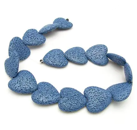 Colorful Heart-Shaped Volcanic Rock Bracelet - Image 19