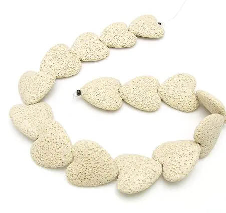 Colorful Heart-Shaped Volcanic Rock Bracelet - Image 20