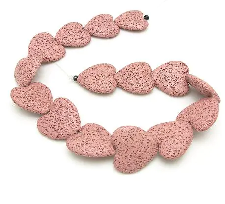 Colorful Heart-Shaped Volcanic Rock Bracelet - Image 21