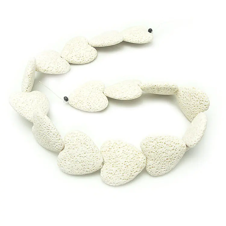 Colorful Heart-Shaped Volcanic Rock Bracelet - Image 23