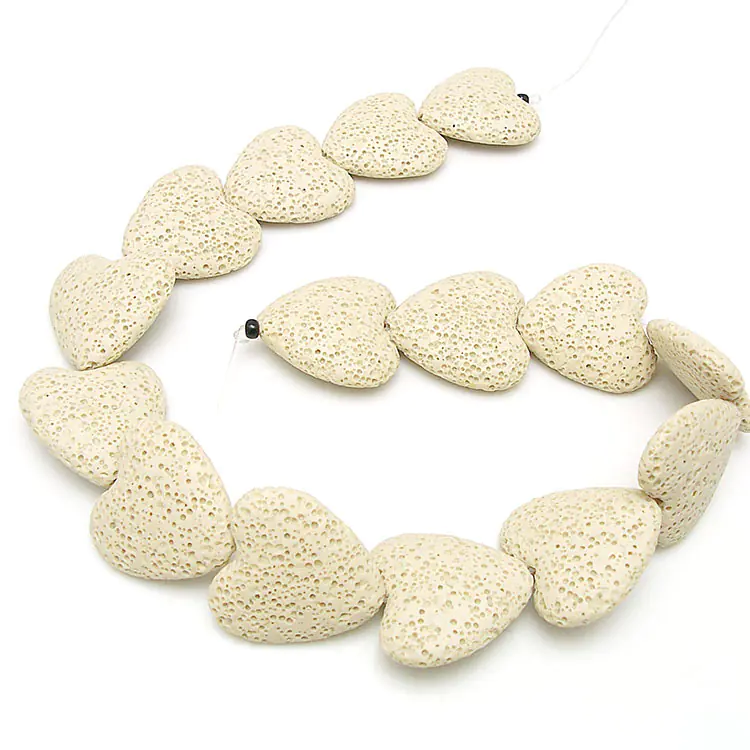Colorful Heart-Shaped Volcanic Rock Bracelet - Image 28