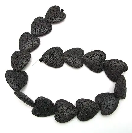 Colorful Heart-Shaped Volcanic Rock Bracelet - Image 3
