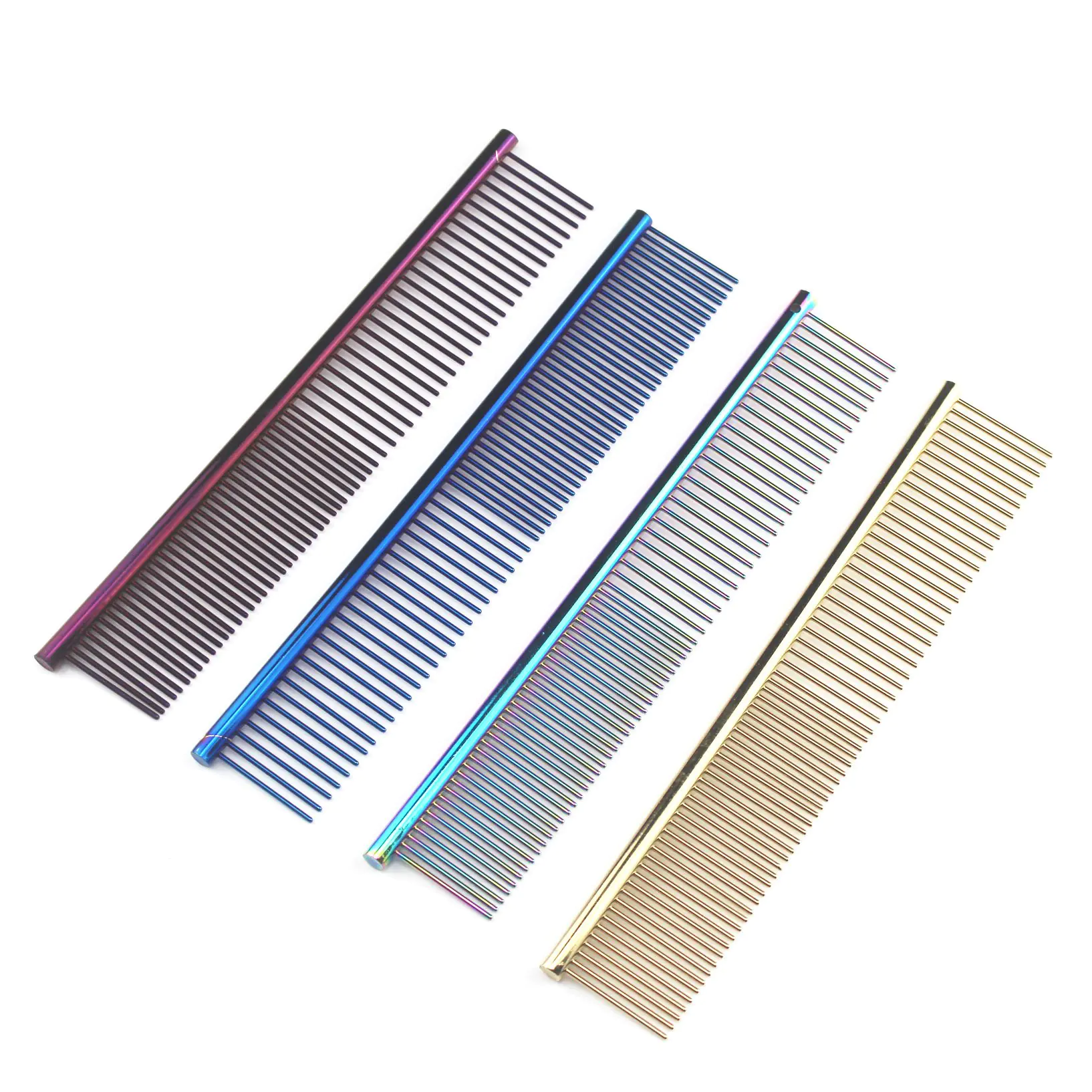 Colorful Stainless Steel Medium Pet Comb - Image 17