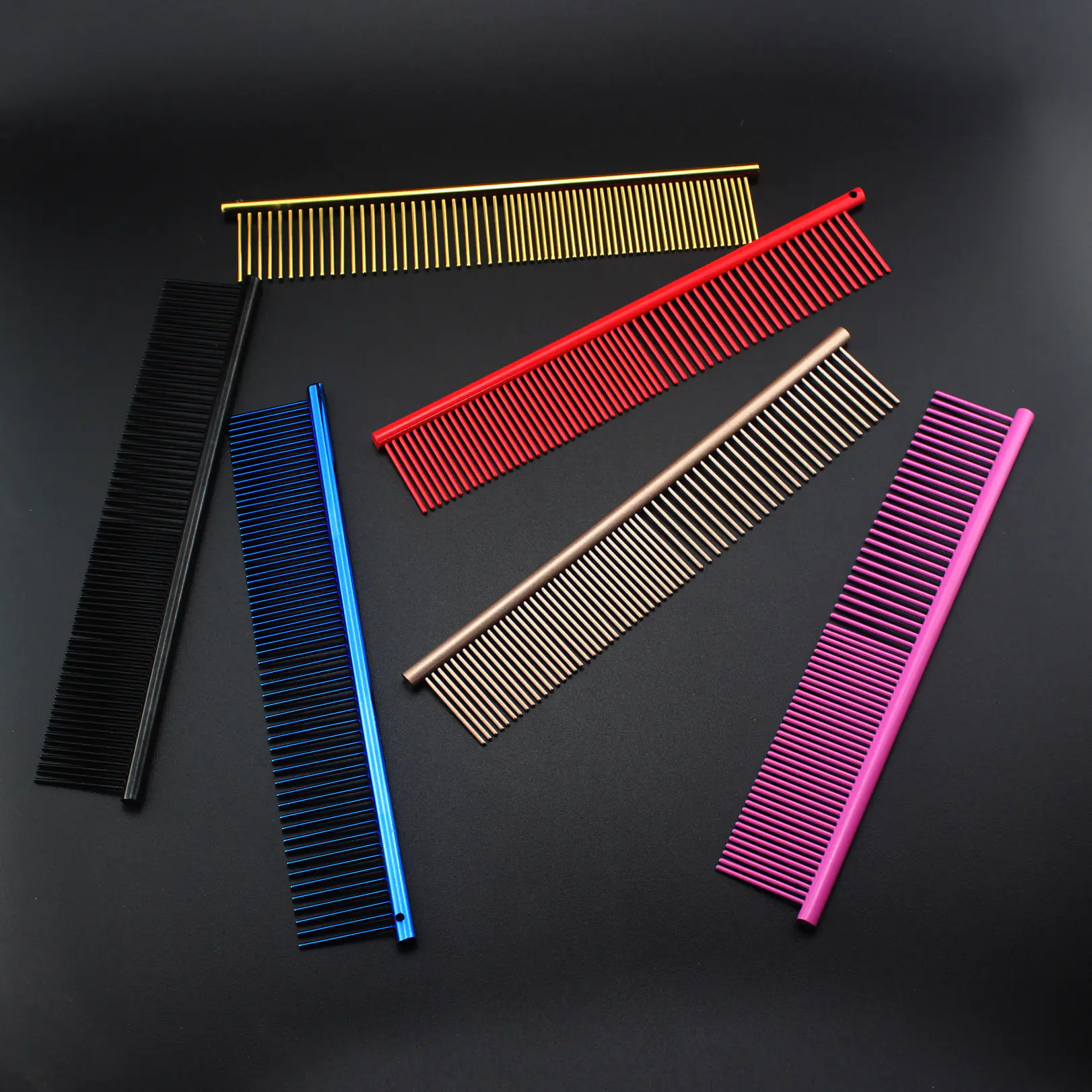 Colorful Stainless Steel Medium Pet Comb - Image 7
