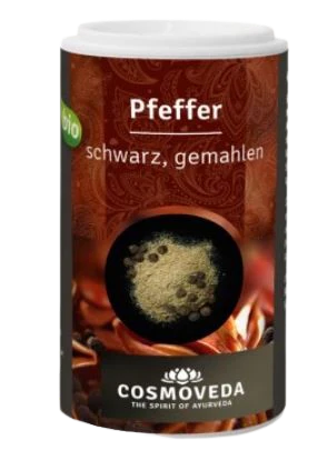 Cosmoveda | Bio Pfeffer | Schwarz gemahlen 80g