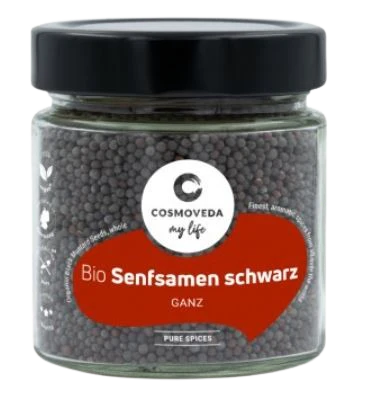 Cosmoveda | Bio Senfsamen Schwarz | Ganz 45g