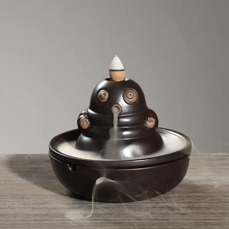 Creative Ceramic Incense Burner with Backflow Design - Image 3