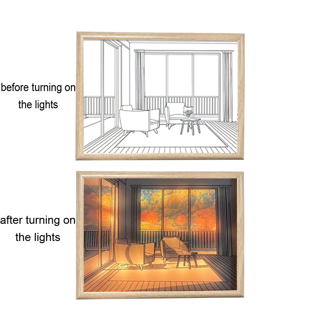 Creative Painting Desk Night Light