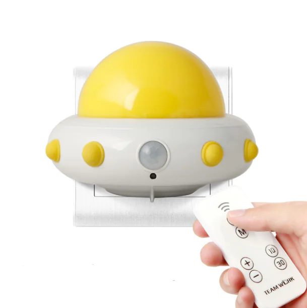 Creative UFO LED Night Light with Remote Control - Image 3