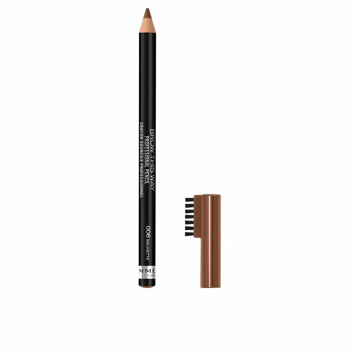 Creion de Sprâncene Rimmel London Brow This Way 006-brunette