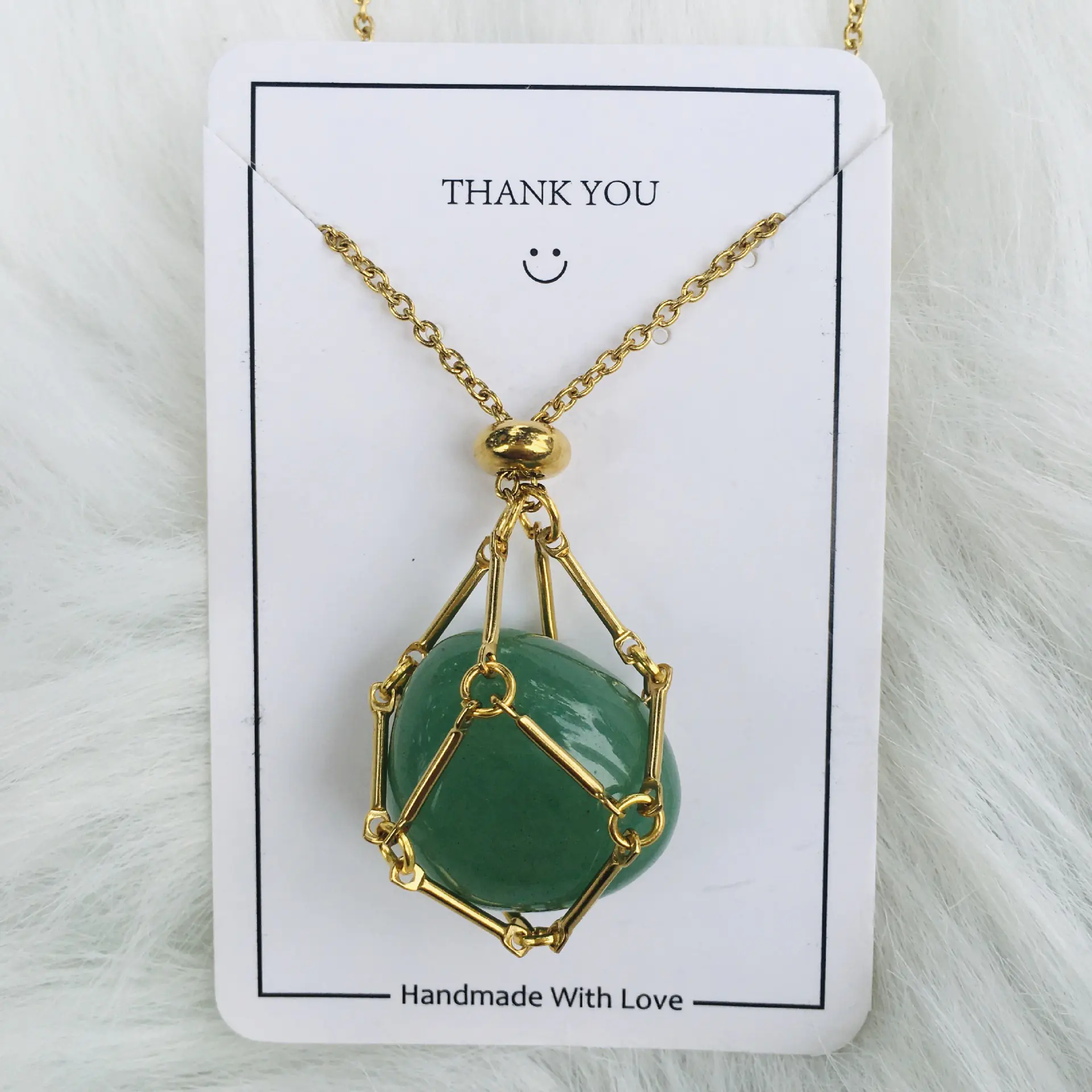 Crystal Raw Stone Pendant Necklace - Image 12
