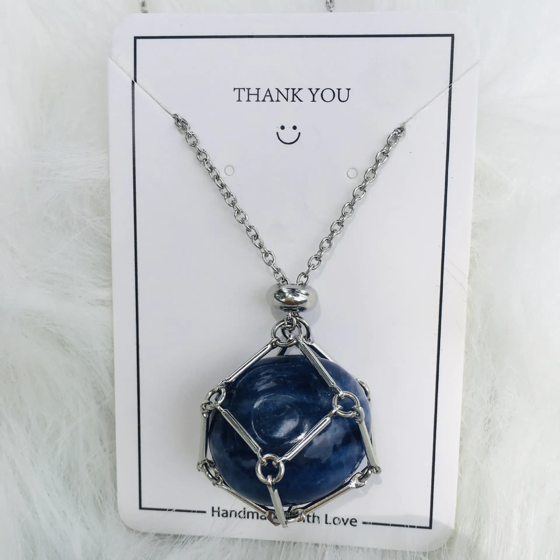 Crystal Raw Stone Pendant Necklace - Image 13