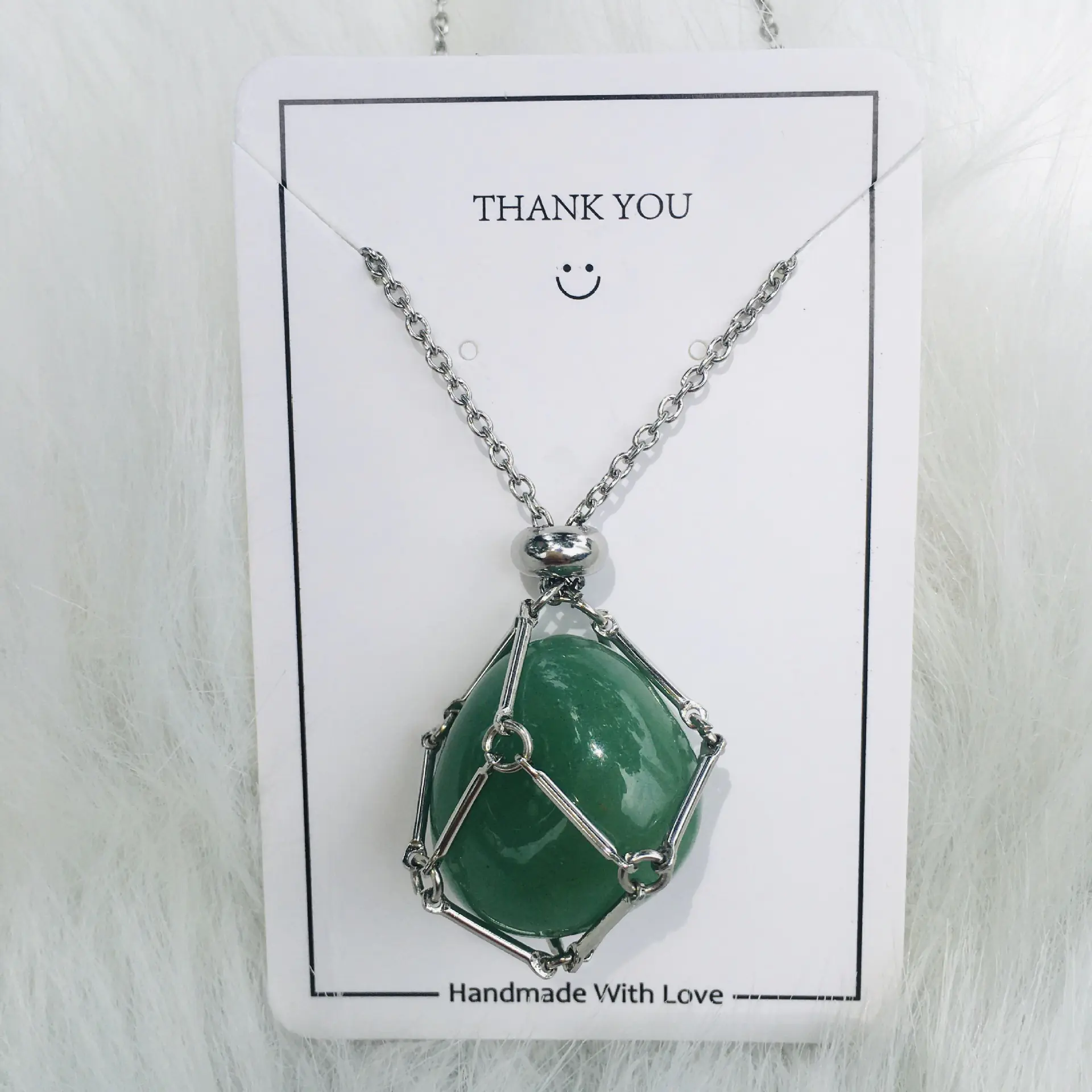 Crystal Raw Stone Pendant Necklace - Image 15