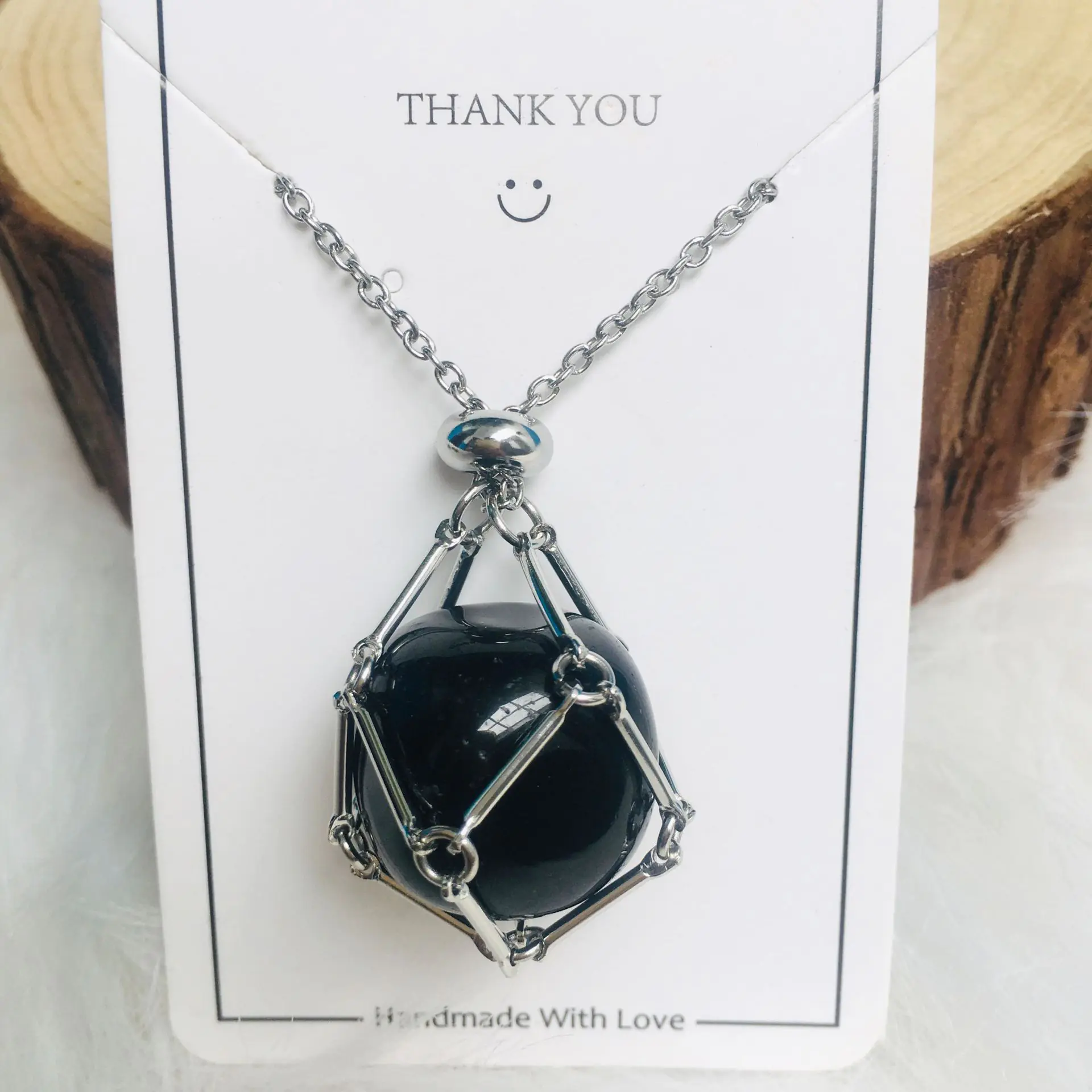 Crystal Raw Stone Pendant Necklace - Image 17