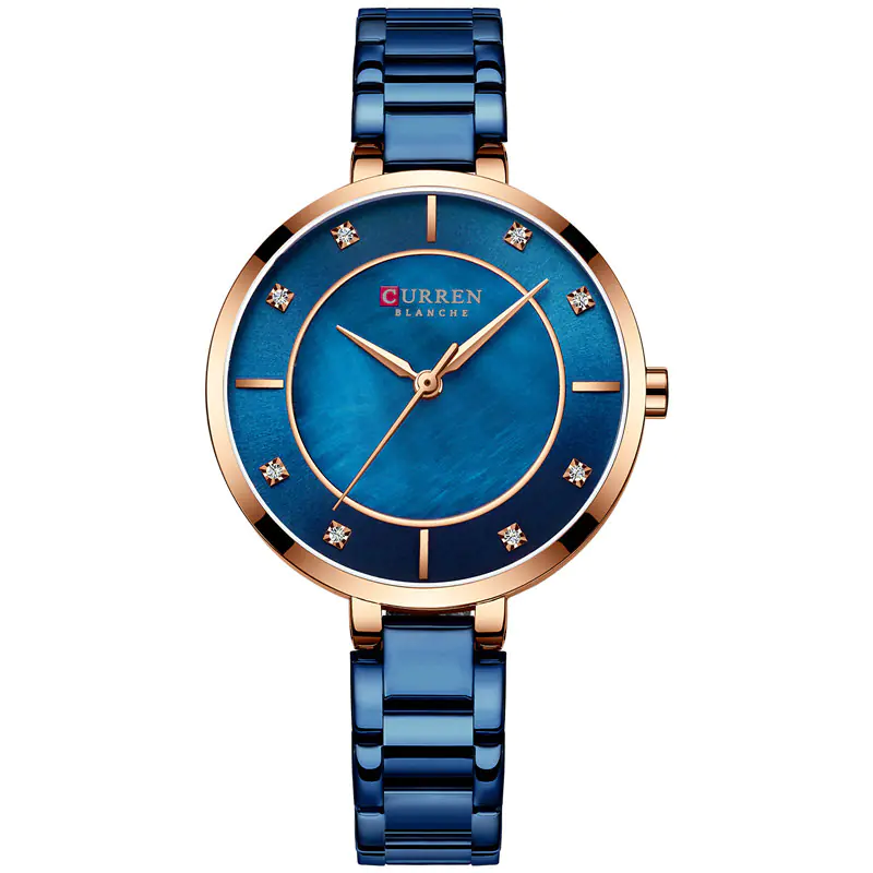 Curren Women's Waterproof Quartz Watch with Steel Band - Image 3