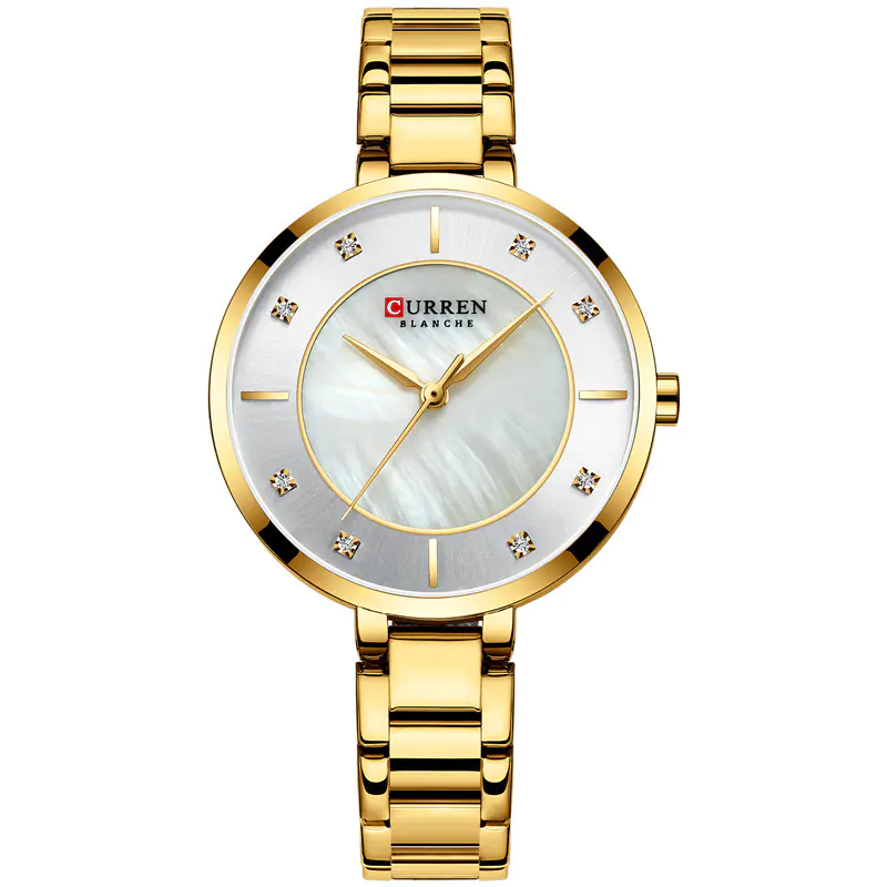 Curren Women's Waterproof Quartz Watch with Steel Band - Image 6