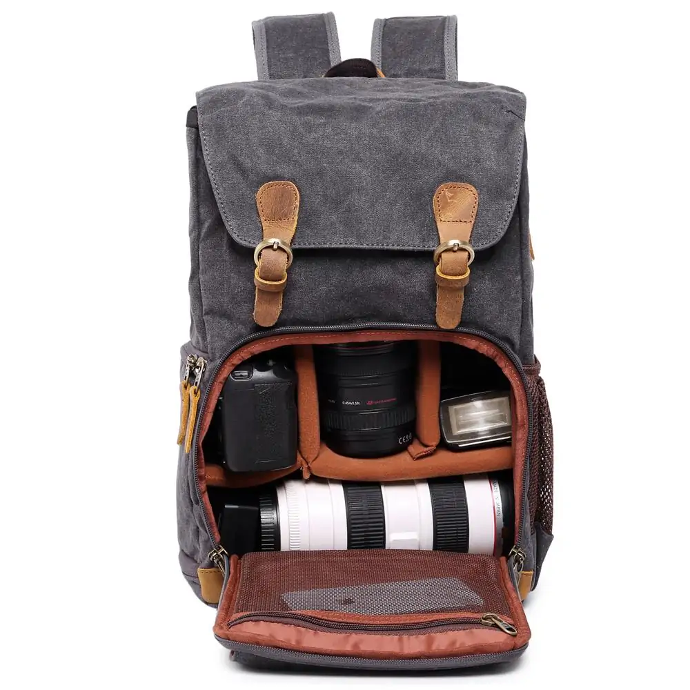 Deluxe Vintage Photographers Backpack - Image 3