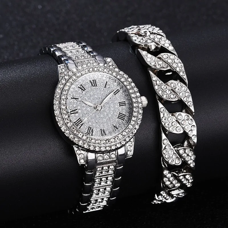 Diamond Crystals Watch and Bracelet Set - Image 2