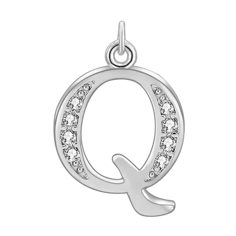 Diamond-Embedded Capital 26 English Letter Pendant Set - Image 11