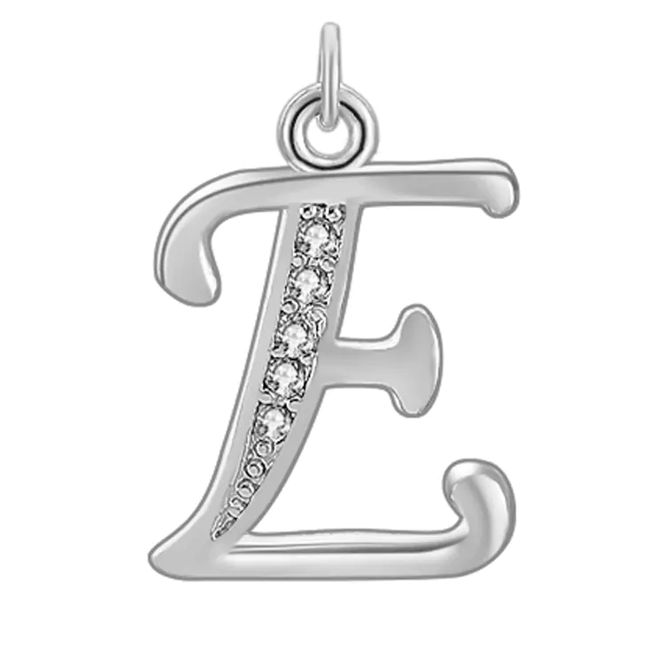 Diamond-Embedded Capital 26 English Letter Pendant Set - Image 12