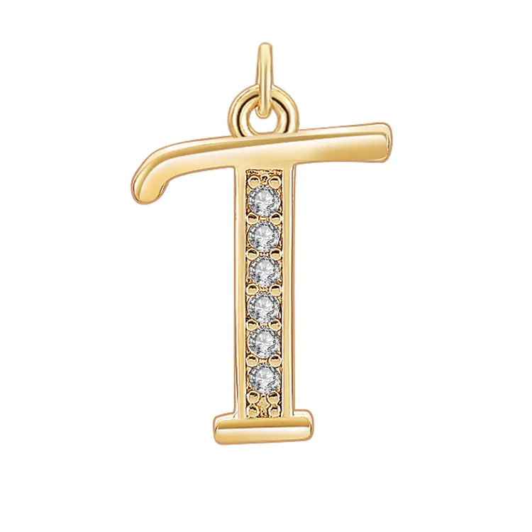 Diamond-Embedded Capital 26 English Letter Pendant Set - Image 15