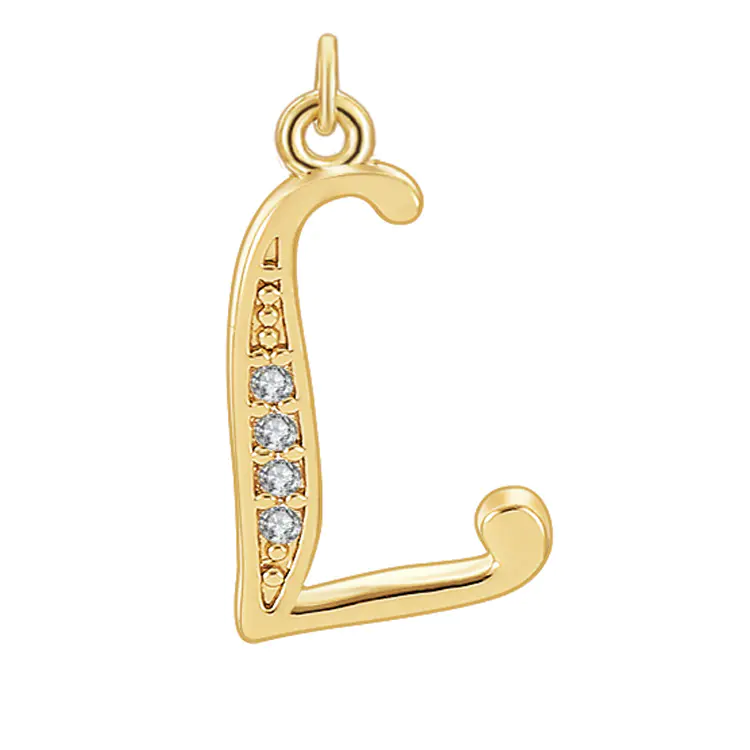 Diamond-Embedded Capital 26 English Letter Pendant Set - Image 18