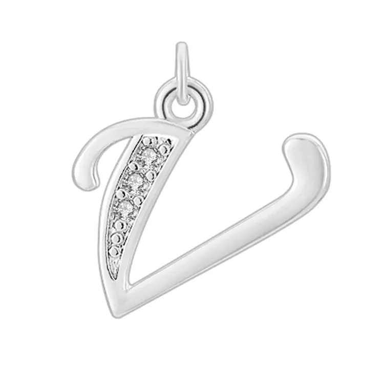 Diamond-Embedded Capital 26 English Letter Pendant Set - Image 22