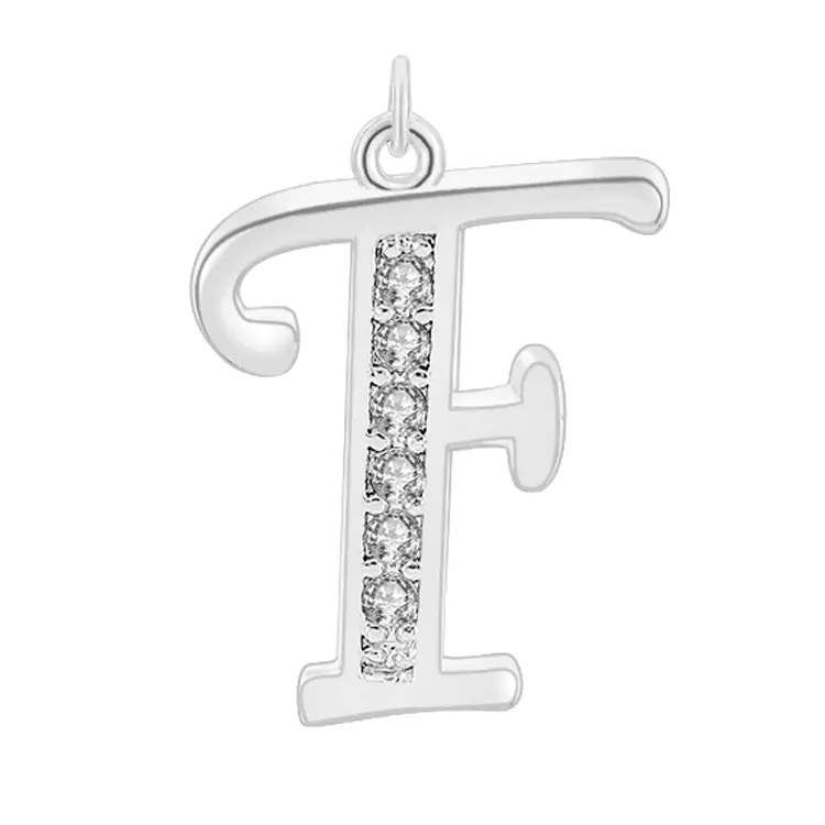 Diamond-Embedded Capital 26 English Letter Pendant Set - Image 26