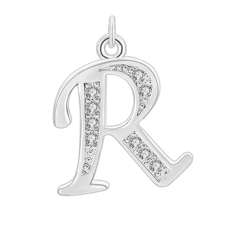 Diamond-Embedded Capital 26 English Letter Pendant Set - Image 51
