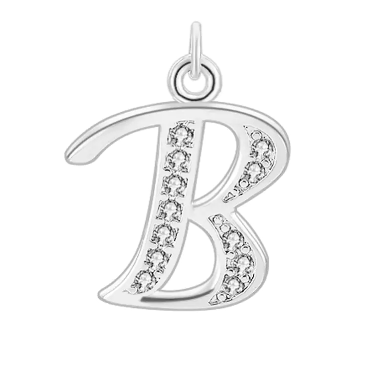 Diamond-Embedded Capital 26 English Letter Pendant Set - Image 52