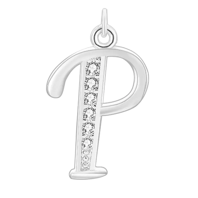 Diamond-Embedded Capital 26 English Letter Pendant Set - Image 56