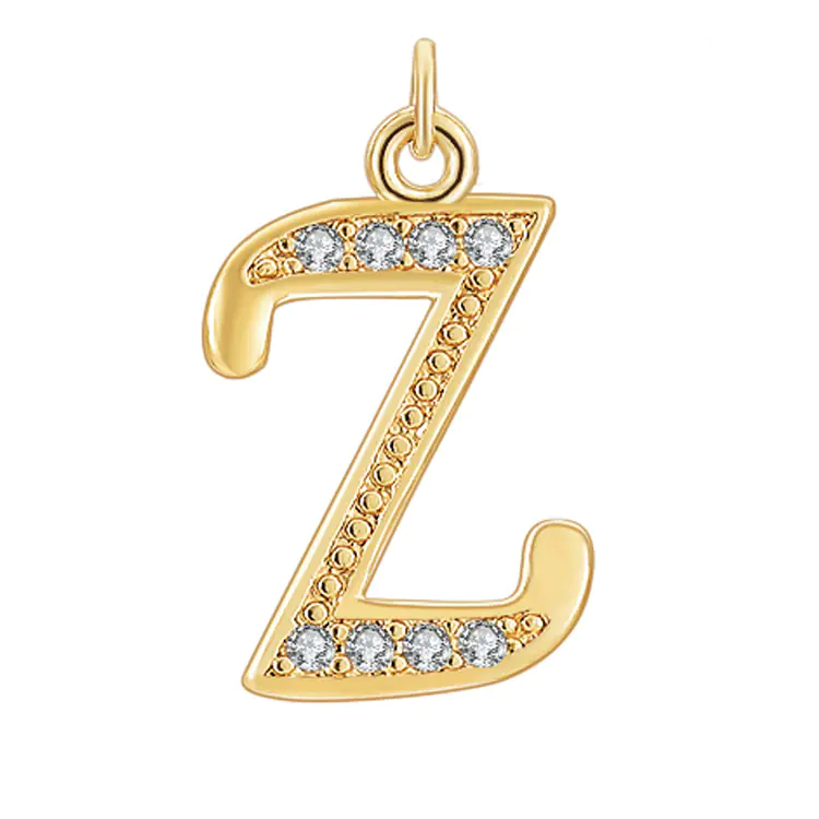Diamond-Embedded Capital 26 English Letter Pendant Set - Image 58
