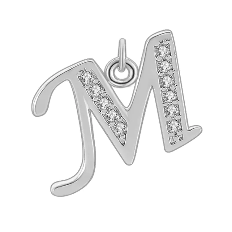 Diamond-Embedded Capital 26 English Letter Pendant Set - Image 74