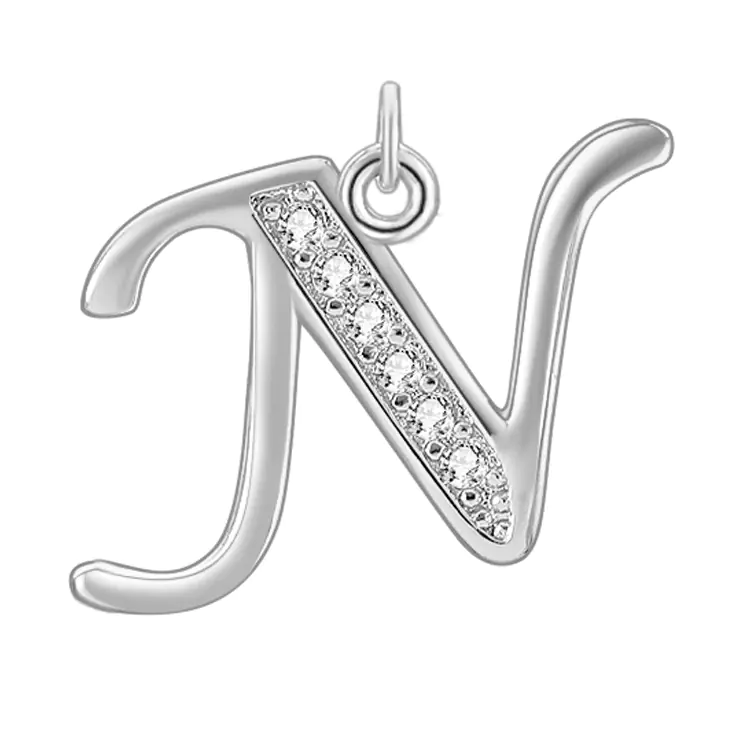 Diamond-Embedded Capital 26 English Letter Pendant Set - Image 78
