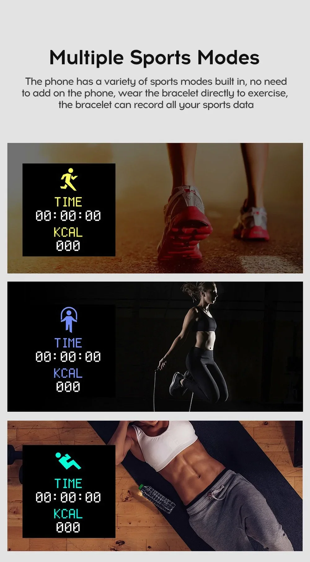 Digital Bracelet Fitness Tracker Tracker Heart Rate Smart Watch - Image 6