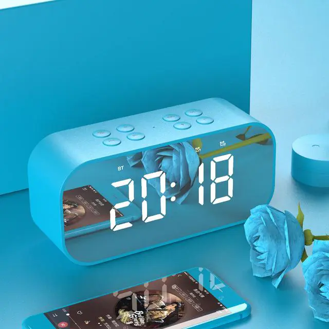 Digital Clock with Bluetooth Speaker and Multifunctional Design - Image 3