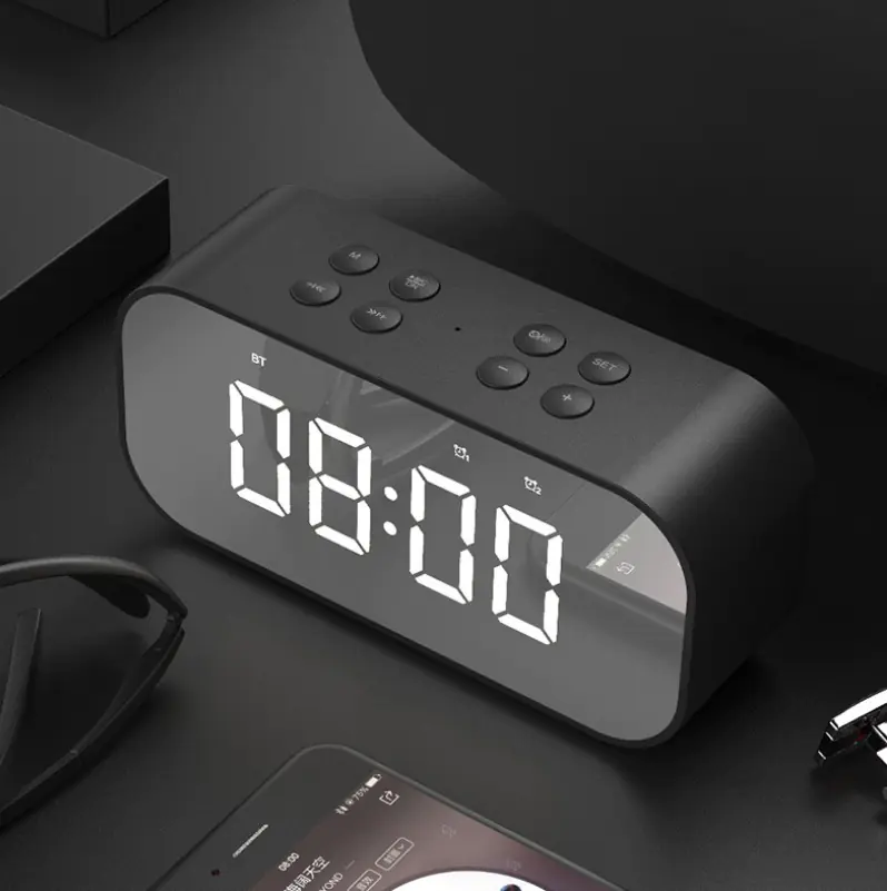Digital Clock with Bluetooth Speaker and Multifunctional Design - Image 5