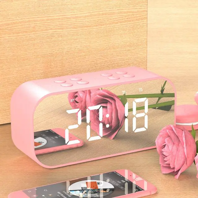 Digital Clock with Bluetooth Speaker and Multifunctional Design - Image 8