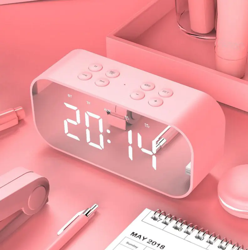 Digital Clock with Bluetooth Speaker and Multifunctional Design - Image 9