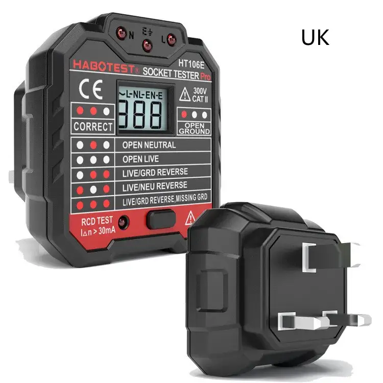 Digital Display Socket Safety Tester Leakage Switch Detection - Image 8