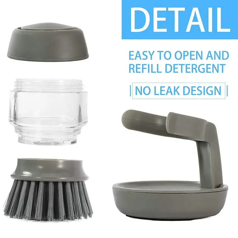Dishwashing Brush with Soap Dispenser - Image 3